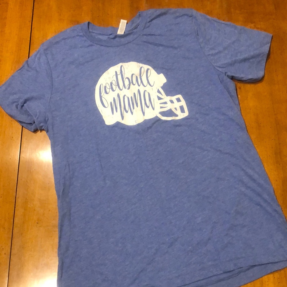 Bella Canvas Soft Football Mama Tee size large